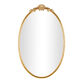 Oval Gold Metal Vintage Style Filigree Wall Mirror image number 0
