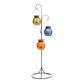 Metal and Glass Tealight Standing Outdoor Candle Holder image number 0