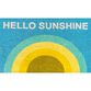 Hello Sunshine Rainbow Coir Doormat image number 0