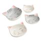 Gray Ceramic Cat Nesting Measuring Cups image number 1