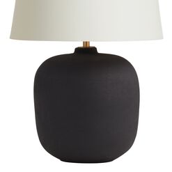 Black Ceramic Table Lamp Base