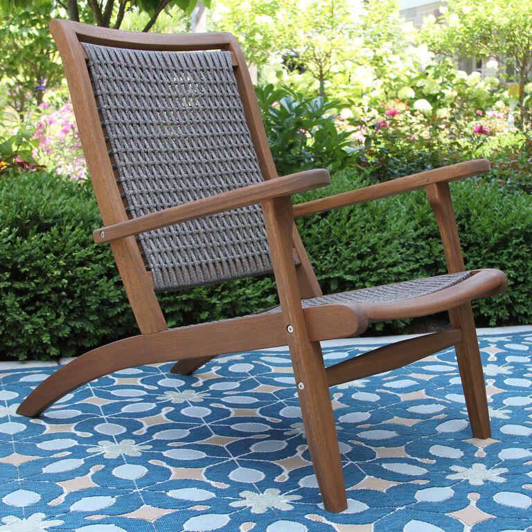 Erich Eucalyptus and All Weather Wicker Outdoor Lounge Chair image number 4