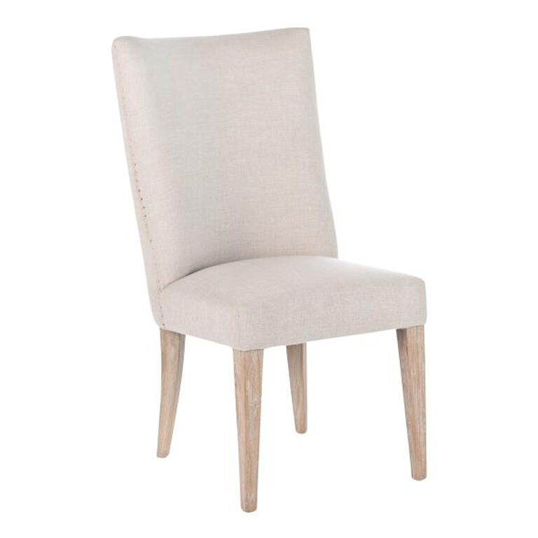 Alameda Natural Upholstered Dining Chair 2 Piece Set image number 1