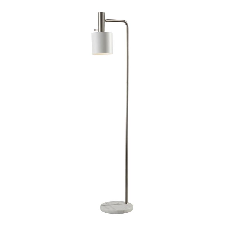 Martin Marble And Steel Adjustable Floor Lamp image number 1