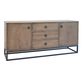 Durkee Reclaimed Wood And Metal Storage Cabinet With Drawers image number 0