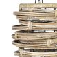 Gray Abstract Rattan Wall Sconce image number 2