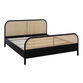 Leith Wood and Rattan Cane Platform Bed image number 2