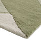 Uma Green and Ivory Crisscross Tufted Wool Area Rug image number 2
