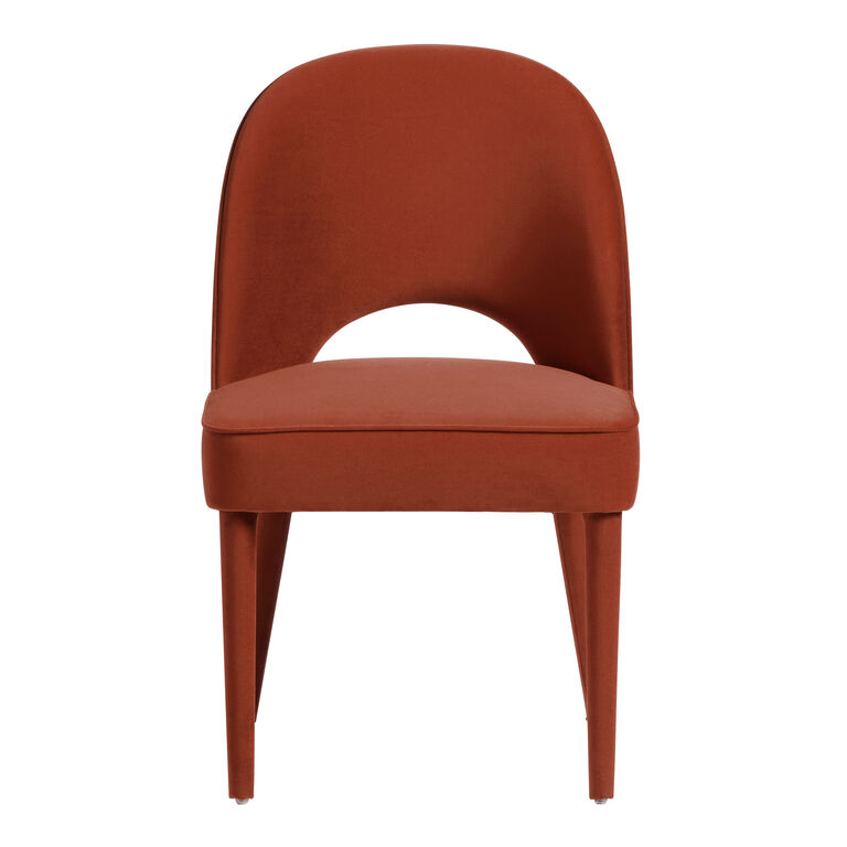 Paulette Velvet Upholstered Dining Chair Set of 2 image number 2