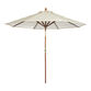 Khaki and White Stripe 9 Ft Replacement Umbrella Canopy image number 2
