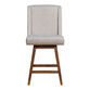 Albion Taupe Upholstered Swivel Counter Stool image number 2