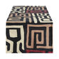 Black And Tan Geometric Table Runner image number 0