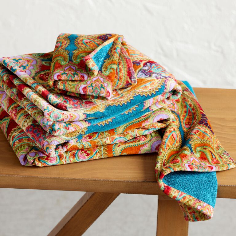 Venice Multicolor Paisley Hand Towel image number 2