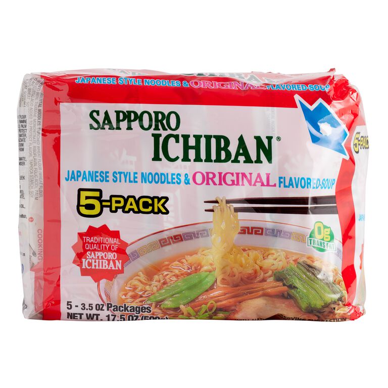 Sapporo Ichiban Original Ramen Noodle Soup 5 Pack image number 1