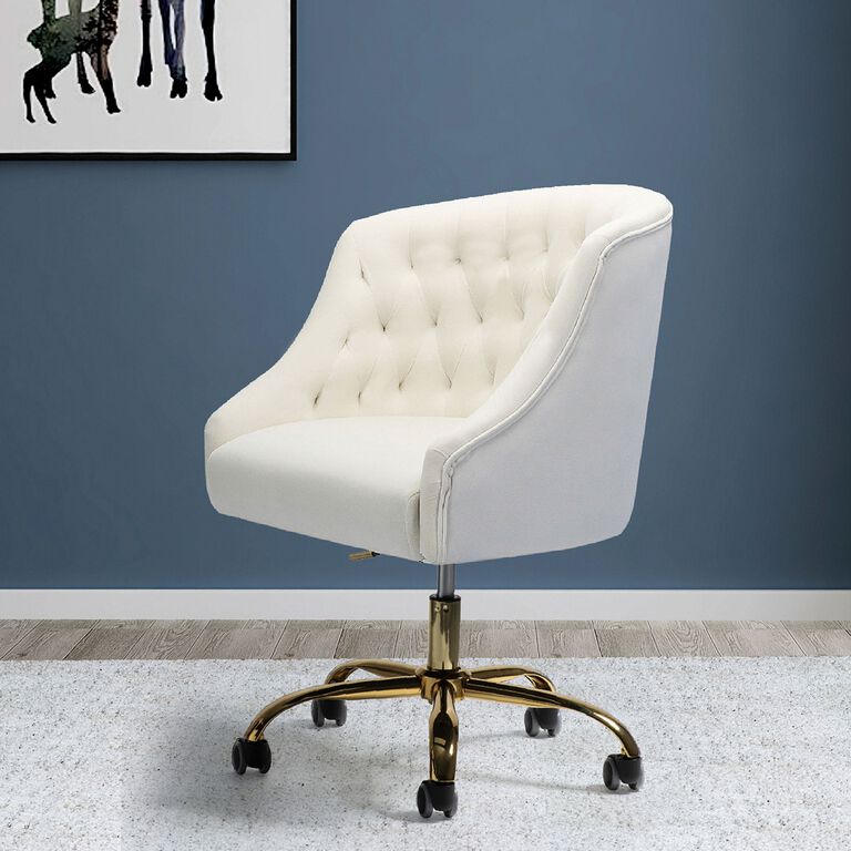 Nanette Velvet Tufted Upholstered Office Chair image number 2