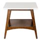 Square Off White Two Tone End Table with Shelf image number 2
