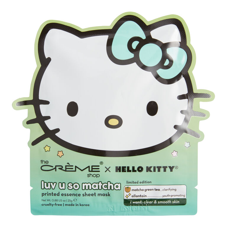 Creme Shop Hello Kitty Matcha Korean Beauty Sheet Mask image number 1