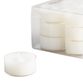 White Clear Cup Tealight Candles 12 Pack image number 0