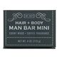SF Soap Co. Ebony Wood & Coffee Mini Man Bar Soap