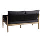 Cabrillo Acacia Wood And Rope Outdoor Loveseat image number 3