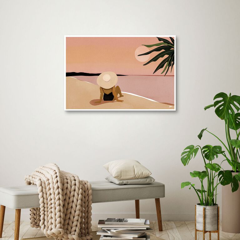 Beach by Bria Nicole Framed Canvas Wall Art image number 3