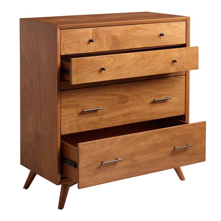 Brewton Acorn Wood Dresser With Pullout Tray image number 5