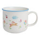 Bunny And Friends Blue Rim Ceramic Mug image number 0