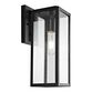 Norsan Black Metal And Glass Outdoor Wall Sconce image number 2