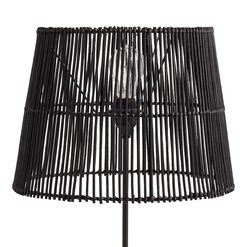 Black Rattan Table Lamp Shade