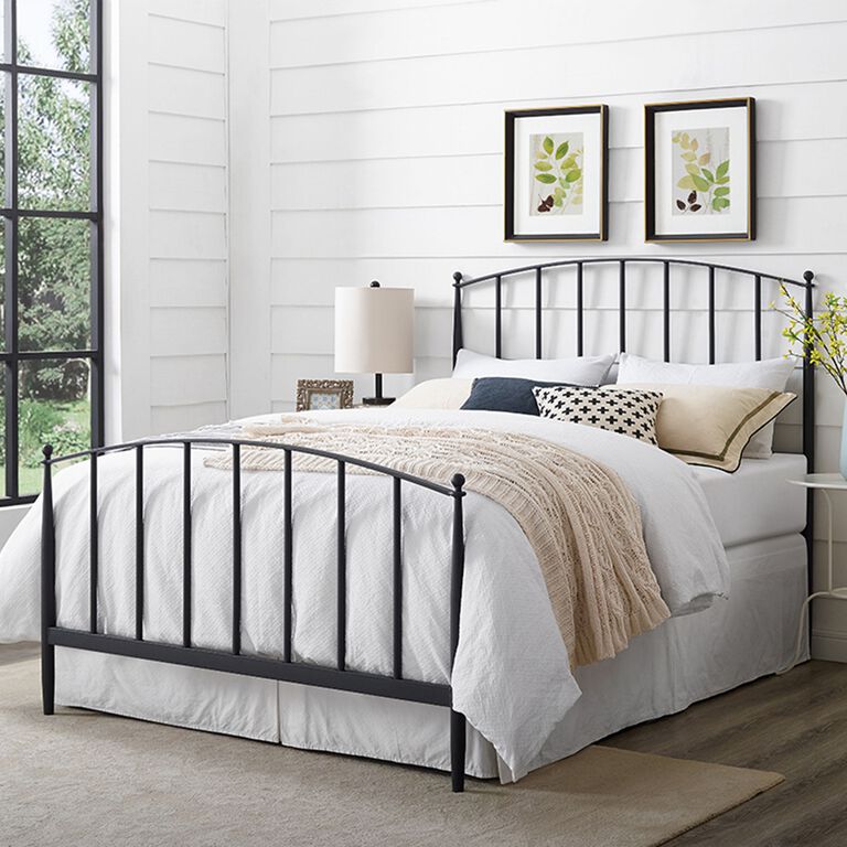 Keily Charcoal Steel Spindle Queen Bed image number 2