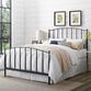 Keily Charcoal Steel Spindle Queen Bed image number 1