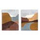 Sedona Color Block Abstract Canvas Wall Art 2 Piece image number 0
