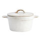 Vita Mini Ivory And Brown Reactive Glaze Cocotte Dutch Oven image number 0