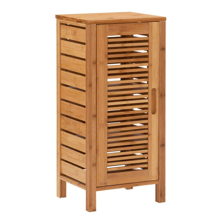 Sven Natural Bamboo Single Storage Cabinet image number 1