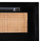 Cresset Wood and Rattan Cane 2 Drawer Storage Cabinet image number 6