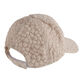 Taupe Floral Textured Baseball Cap image number 1
