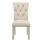 Addison Natural Tufted Upholstered Dining Chair Set of 2 image number 1