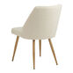 Leilani Ivory Faux Sherpa Channel Back Dining Chair Set of 2 image number 3