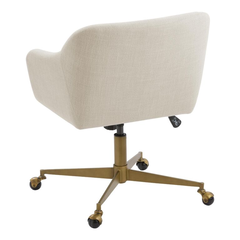 Zarek Mid Century Upholstered Office Chair image number 4