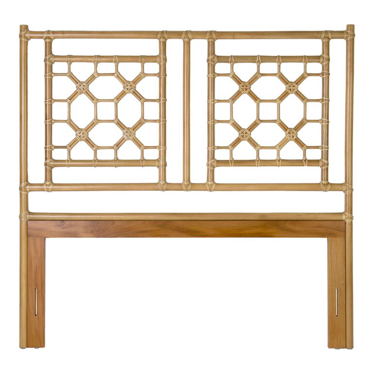 Westley Natural Rattan And Wood Headboard image number 2
