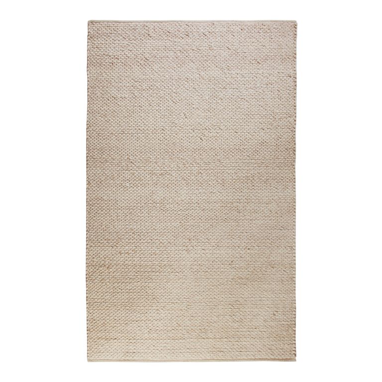 Lucas Oatmeal Sweater Wool Blend Area Rug image number 1