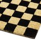 Black and Natural Checkerboard Coir Doormat image number 2