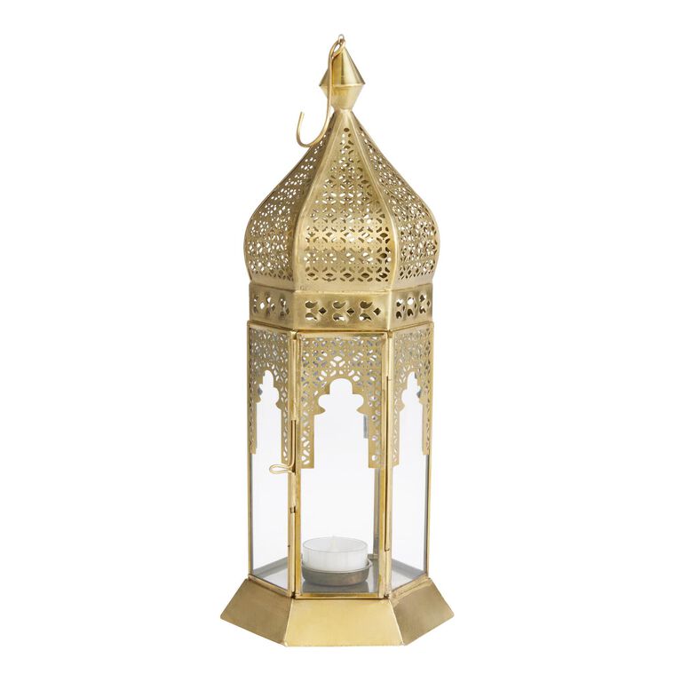 Latika Antique Gold Candle Lantern Collection image number 4