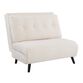 Henderson Off White Faux Sherpa Sleeper Chair image number 0