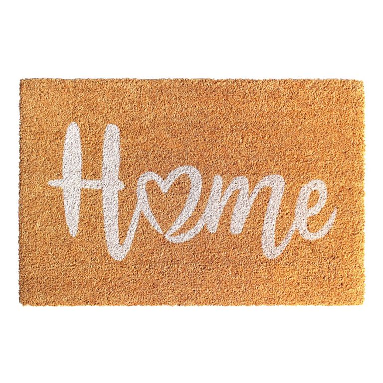 Home With a Heart Coir Doormat image number 1