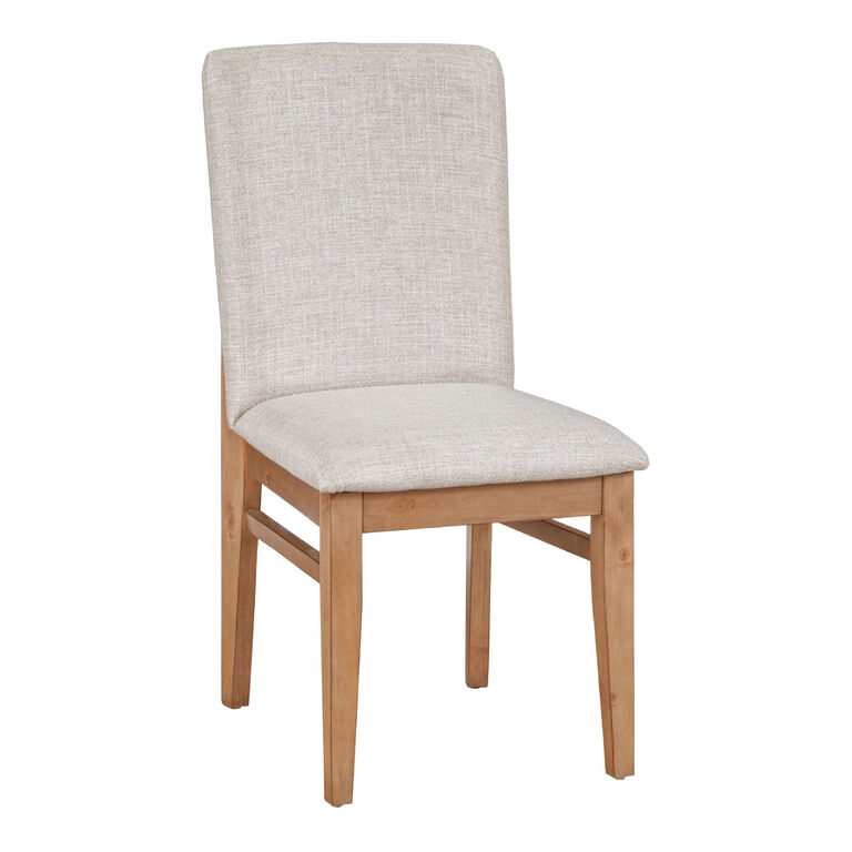 Brenden Pine Upholstered Dining Chair Set of 2 image number 1