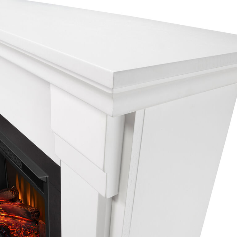 Clearville White Wood Electric Fireplace Mantel image number 3