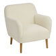 Freja Faux Sherpa Upholstered Armchair image number 0