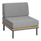 Andorra 6 Piece Modular Outdoor Sectional Set with Ottoman image number 3