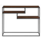 Lyon Wood and Black Steel Console Table with Shelves image number 2